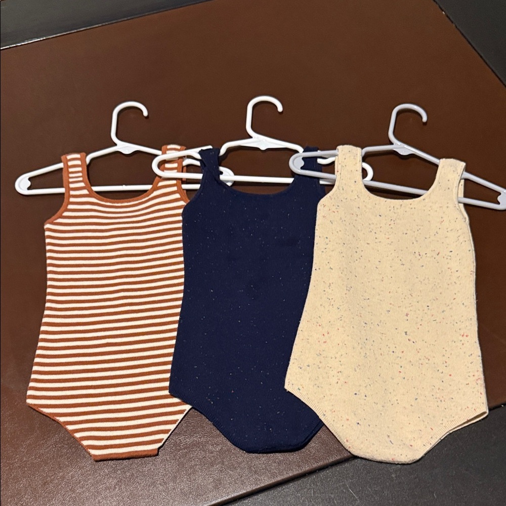Raised By Water Knit One-Piece Tank Bodysuits
